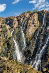 Fototapeta na wymiar Ruacana Falls in Northern Namibia, Africa wilderness