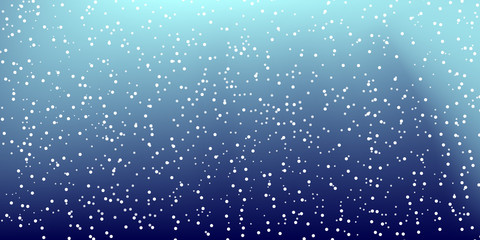 Naklejka na ściany i meble Falling snow background. Vector illustration with snowflakes. Winter snowing sky. Eps 10.