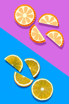 Oranges and their paper models