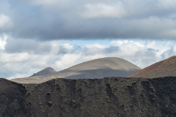 Timanfaya volcanic area in Lanzarote, Canary Islands, Spain