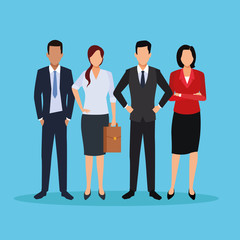 executive men cartoon