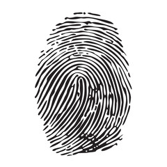 Imprint. Fingerprint. Track. Illustration, vector.