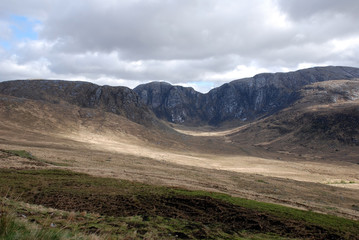 Impressive landscape of the  Poisoned glen in Dunlewey in Donegal