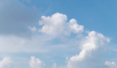 Blue sky with white cloud.
