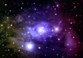 galaxy in a free space