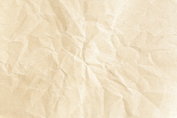 Old crumpled brown background paper texture