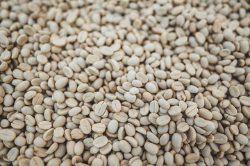Parchment coffee Dried beans Coffee,  Coffee drying in the house