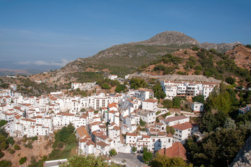 Fototapeta na wymiar bonito pueblo blanco de la provincia de Málaga, Casares