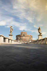 Fototapeta na wymiar castle saint angelo in Rome