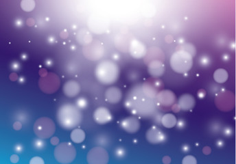 Vector abstract bokeh background. Festive defocused lights.