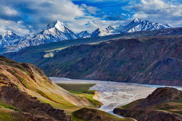 Himalayan landscape in Himalayas, India