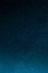 Blue Starry Night Sky
