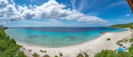 Santa Martha Bay and beach on the Caribbean Island of Curacao