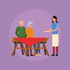 Family barbecue picnic