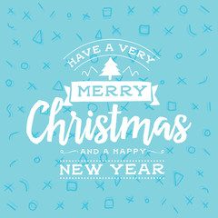 Merry Christmas typography.