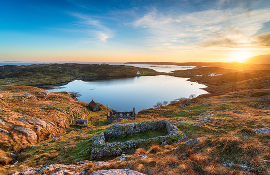 Sunset Over Manish On The Isle Of Harris