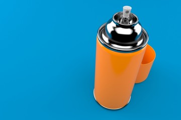 Orange spray can