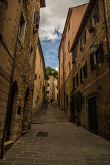 Fototapeta premium Massa Marittima , Italy - street in the city