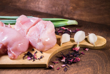 fresh chicken fillet