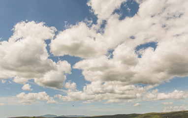 Massa Marittima , Italy - landscape with cloud