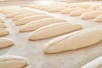Fototapeta na wymiar Bread making process