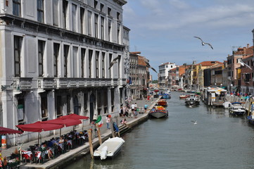 Grand Canal in Venice. Journey to Italy. City on the water.