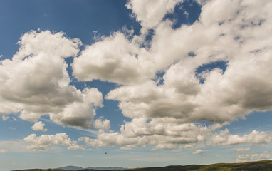 Fototapeta na wymiar Massa Marittima , Italy - landscape with cloud