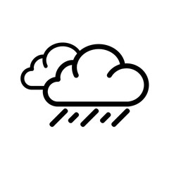 Hard Rain Icon, Raining Symbol - Vector