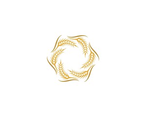 Wheat logo icon illustration