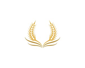 Wheat logo icon illustration