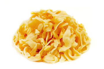 Cheese on a white background
