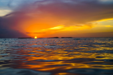 Obraz premium Sunset and beach day