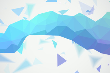 Crystal colorful shapes. Abstract polygonal space. The concept illustration for your design