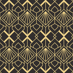 Abstract art deco seamless modern tiles pattern