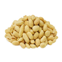 Nuts, beer snack on white background