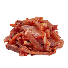 Dried meat, snack, on a white background