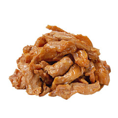 Dried meat, snack, on a white background