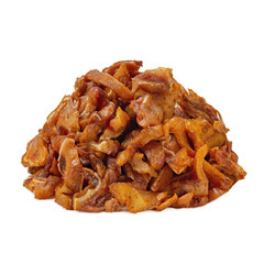 Dried meat, snack, on a white background