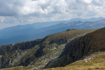 Summer view of Rila Mountan near The Seven Rila Lakes, Bulgaria