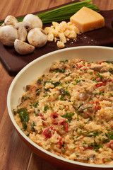  meat risotto with dried tomato