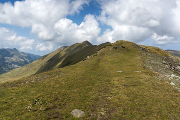 Fototapeta premium Summer view of Rila Mountan near The Seven Rila Lakes, Bulgaria