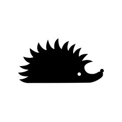 Hedgehog icon, logo, on a white background