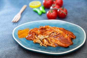BBQ Pork Pulled appetizer for a cocktail party