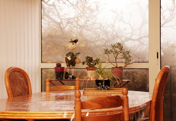 véranda ,et mobilier intérieur