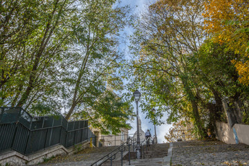 Escalier vers le sacr&eacute; coeur