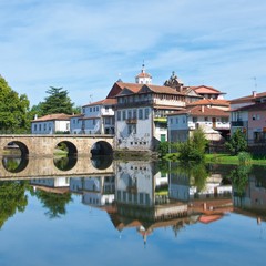 Fototapeta premium Roman Bridge over Tamega River in Chaves, Portugal