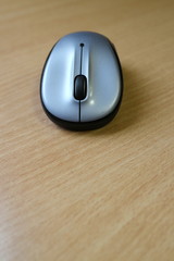 wireless mouse on the office desk