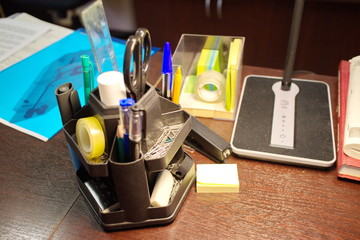 mess on the office desk