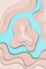 Background illustration. Template in paper cut style design. Modern design.