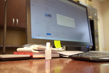 mess on the office desk